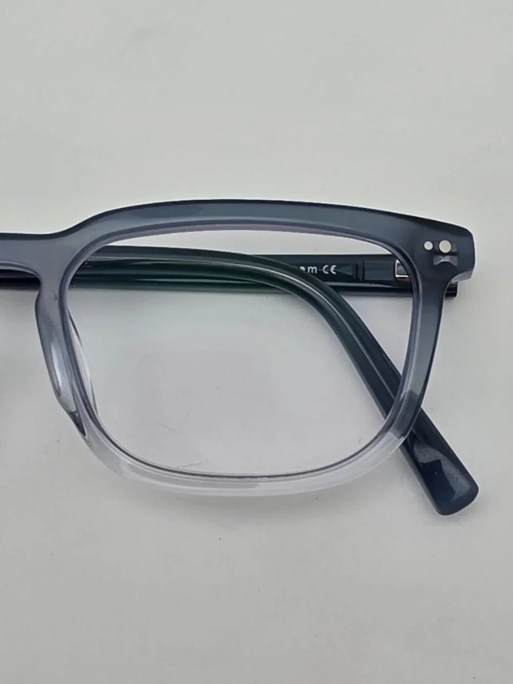 Warby Parker Melton M 748 Caspian Crystal Fade Eyeglasses Frame w Case 51-16-145